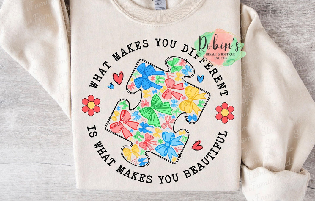 What Makes You Different Is What Makes You Beautiful…Autism Preorder