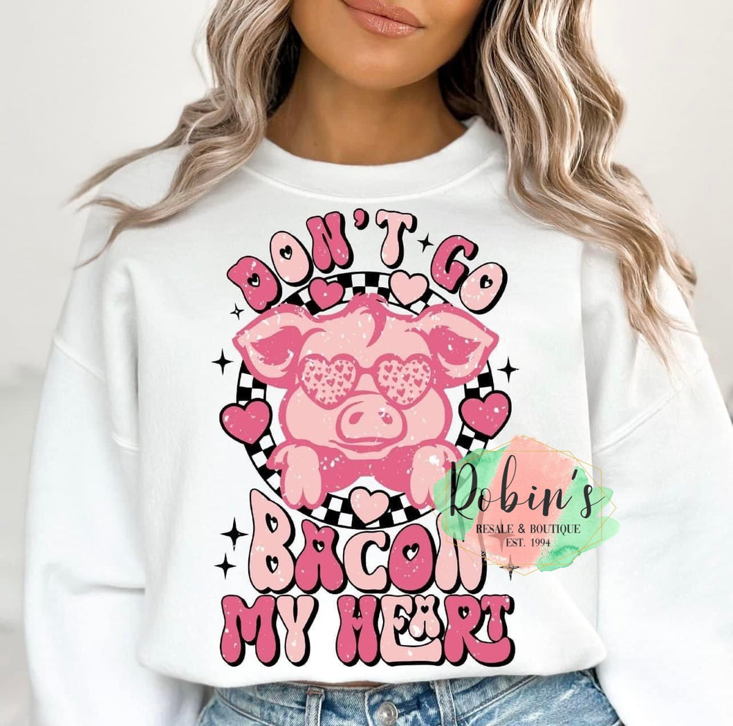 Bacon Heart Tee,Sweatshirt or Hoodie Preorder