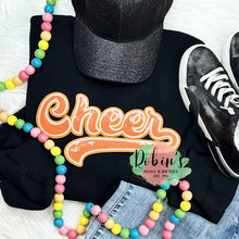 Load image into Gallery viewer, Orange Cheer Sequin Patch Sweatshirt

