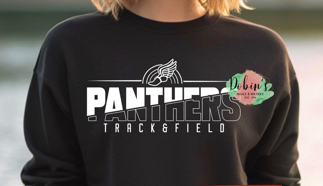 Panthers Track & Field Tee, Sweatshirt or Hoodie Preorder