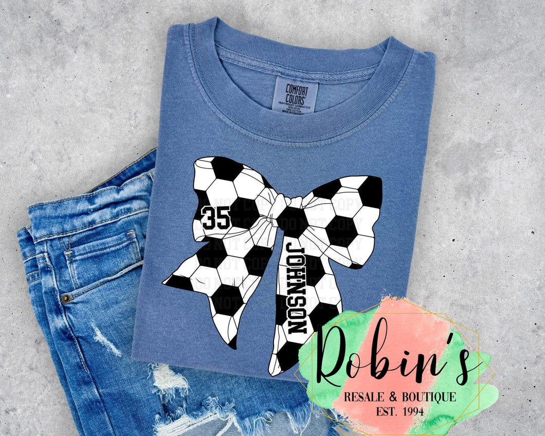 Custom Soccer Comfort Colors Tee Preorder