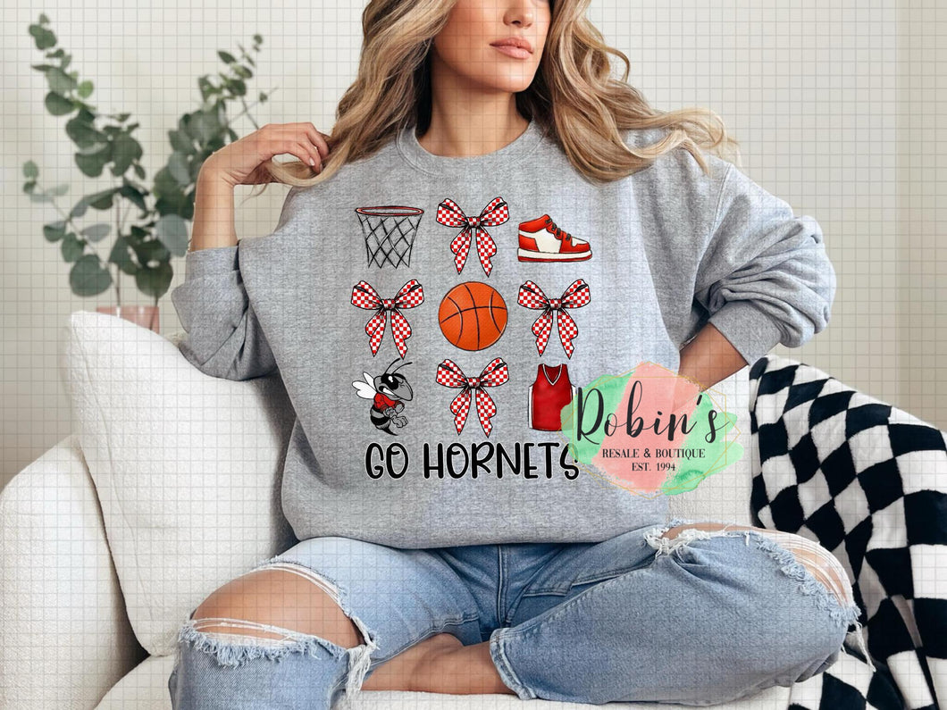 Hancock County Hornets Basketball Tee,Sweatshirt or Hoodie Preorder