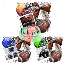 Load image into Gallery viewer, Custom Football with Photo Tee or Sweatshirt Preorder
