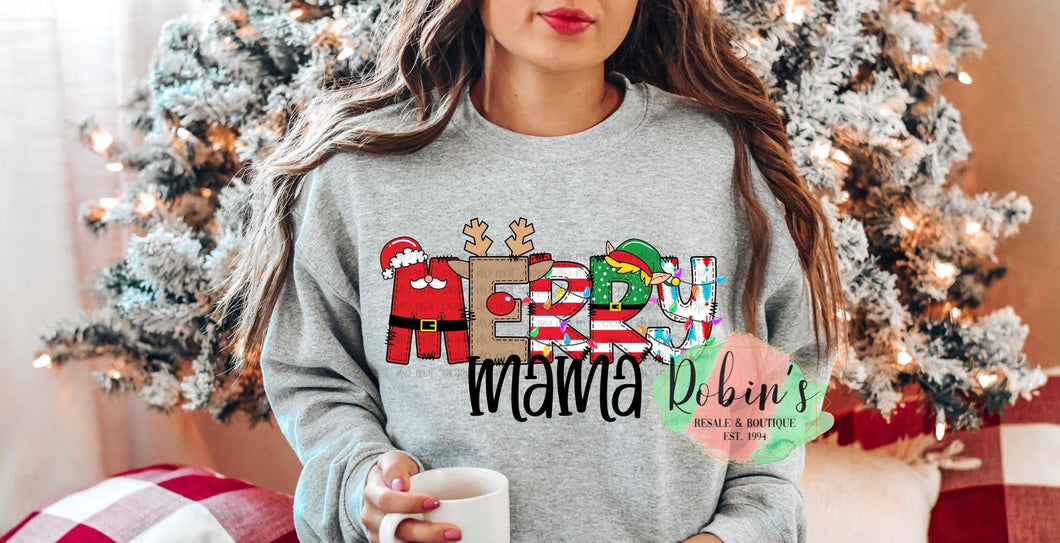 Custom Merry Christmas Tee, Sweatshirt or Hoodie Preorder