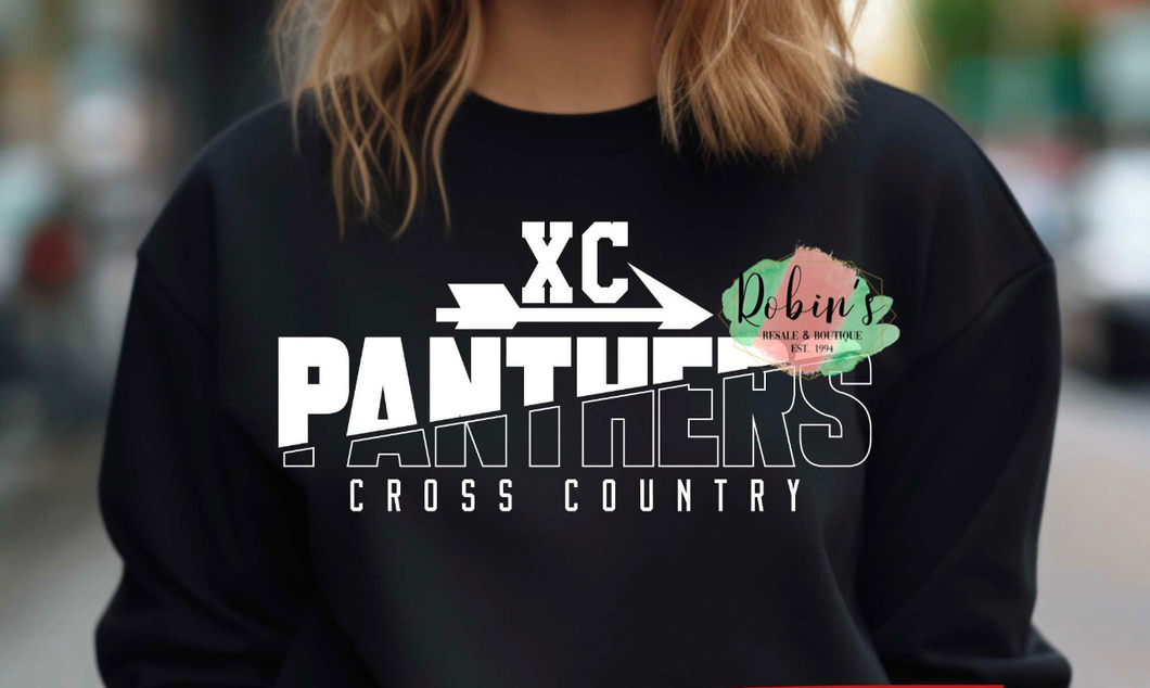 Panthers Cross Country Tee,  Sweatshirt or Hoodie Preorder