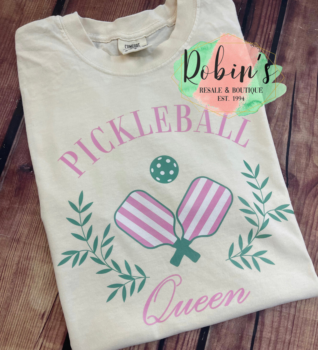 Pickleball Queen Comfort Colors Tee