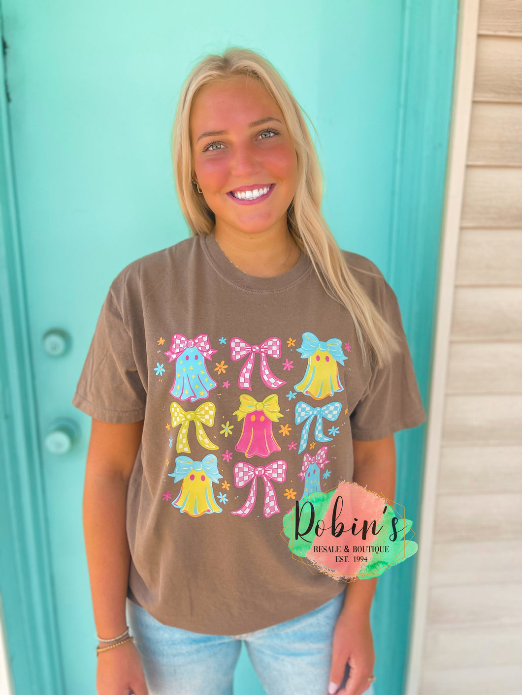 Ghosts/Bows Comfort Colors Tee