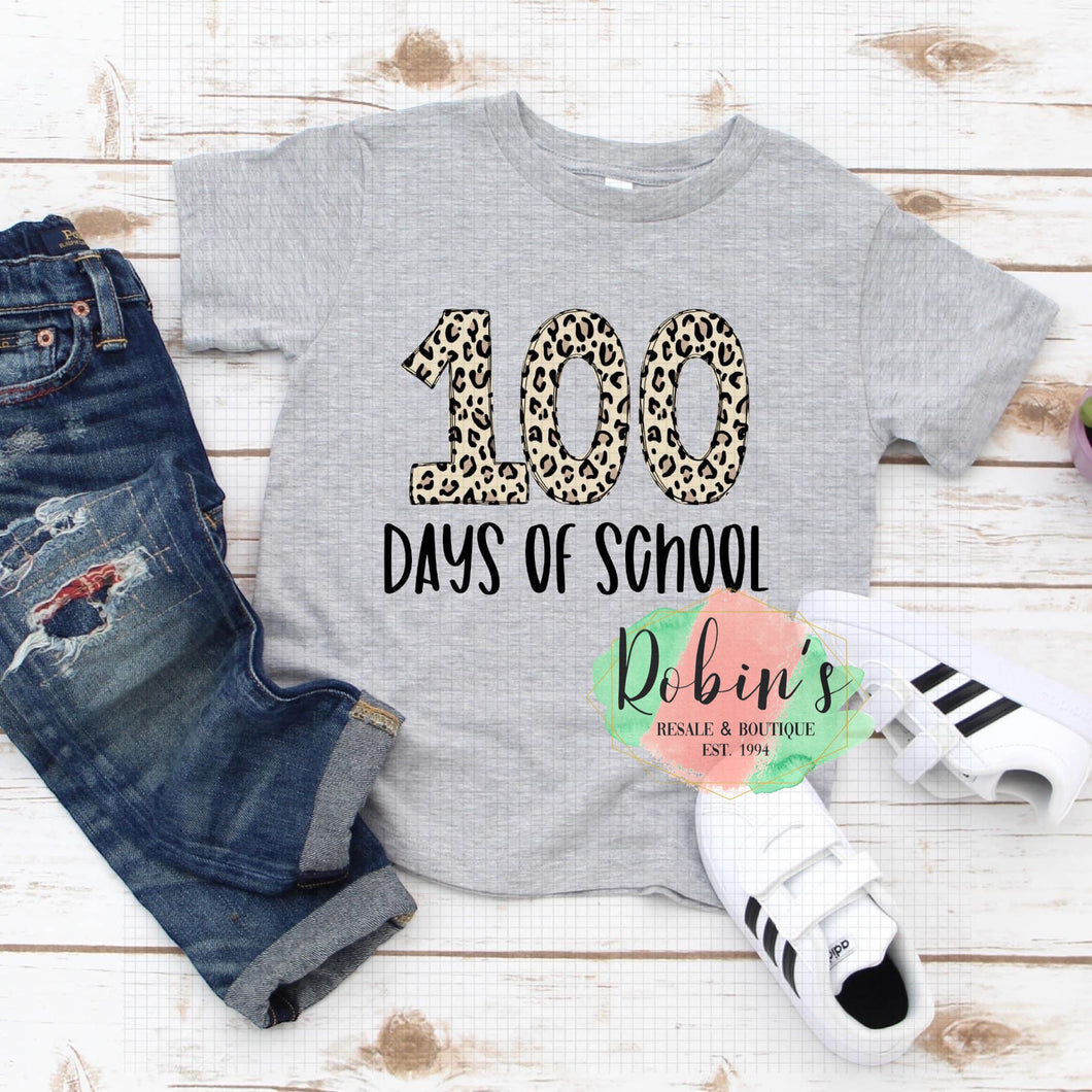 Leopard Print 100 Days Of School Preorder