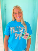 Load image into Gallery viewer, Wildcats Camo with Bow Comfort Colors Tee
