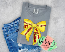 Load image into Gallery viewer, Custom Softball Comfort Colors Tee Preorder
