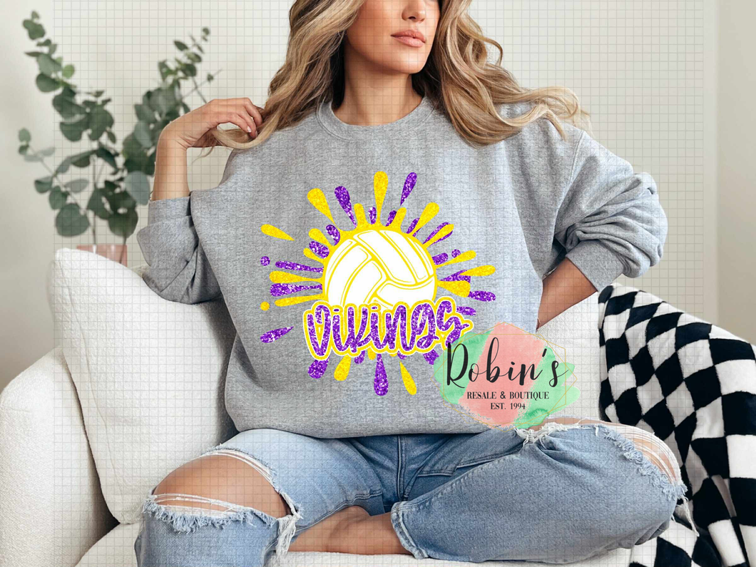 Vikings Volleyball Tee or Sweatshirt Preorder
