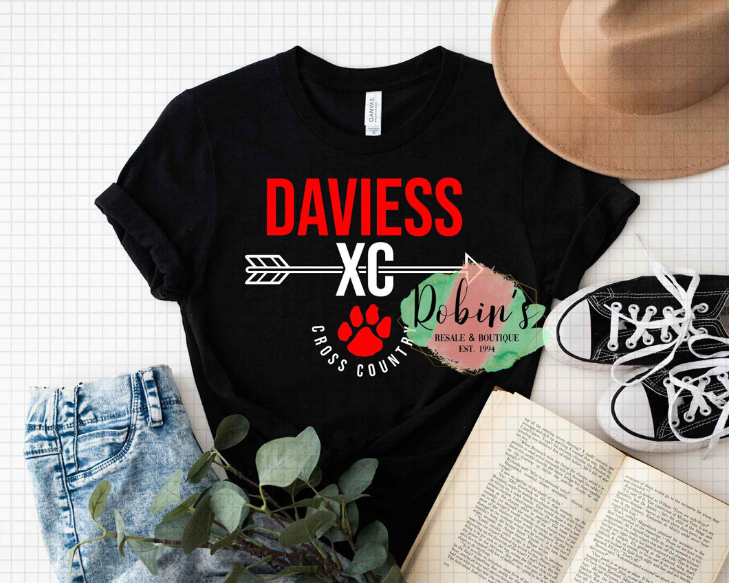 Daviess County Panthers Cross Country Tee,  Sweatshirt or Hoodie Preorder