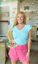 Load image into Gallery viewer, Flounced Sleeve V Neck Top
