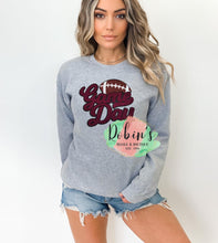 Load image into Gallery viewer, Maroon Game Day Chenille Patch Sweatshirt
