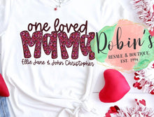 Load image into Gallery viewer, Custom Comfort Colors ,One Loved Valentines Name Tee
