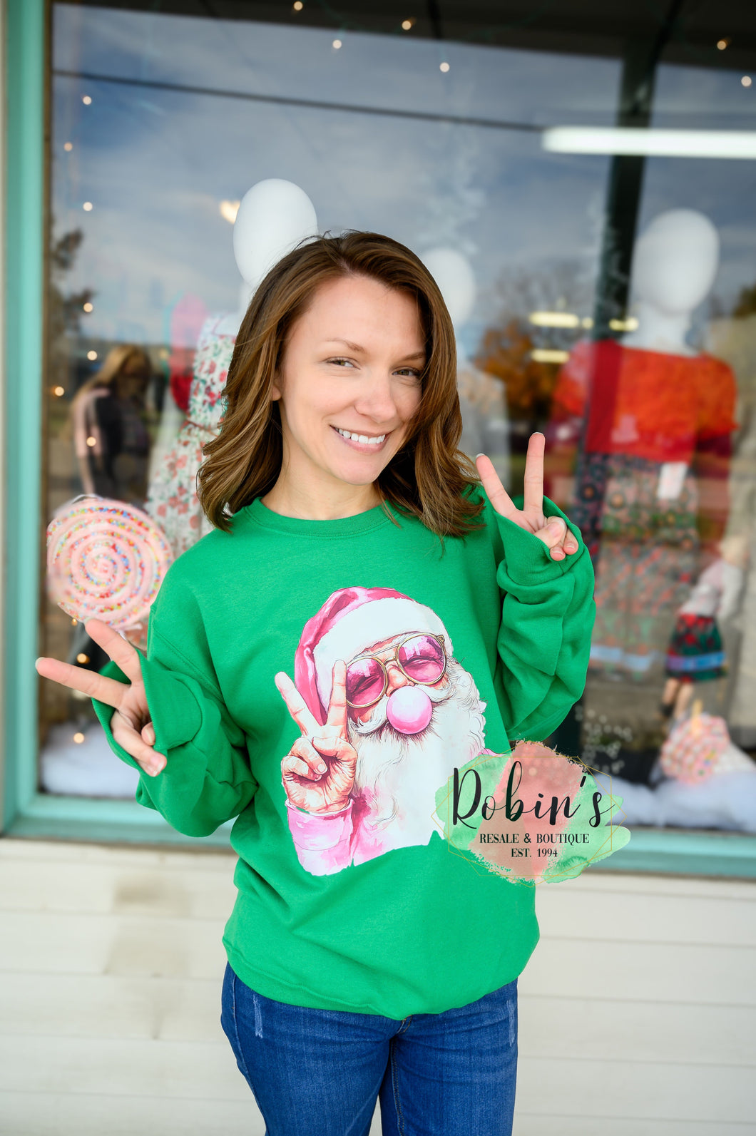 Bubble Gum Santa Tee, Sweatshirt or Hoodie Preorder