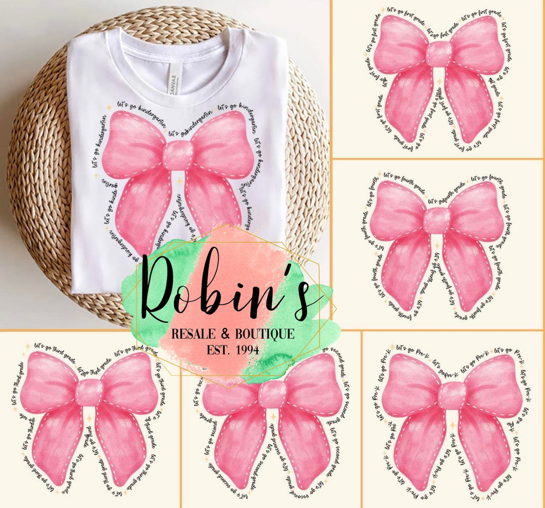 Let’s Go Bow Grade- Back To School Preorder