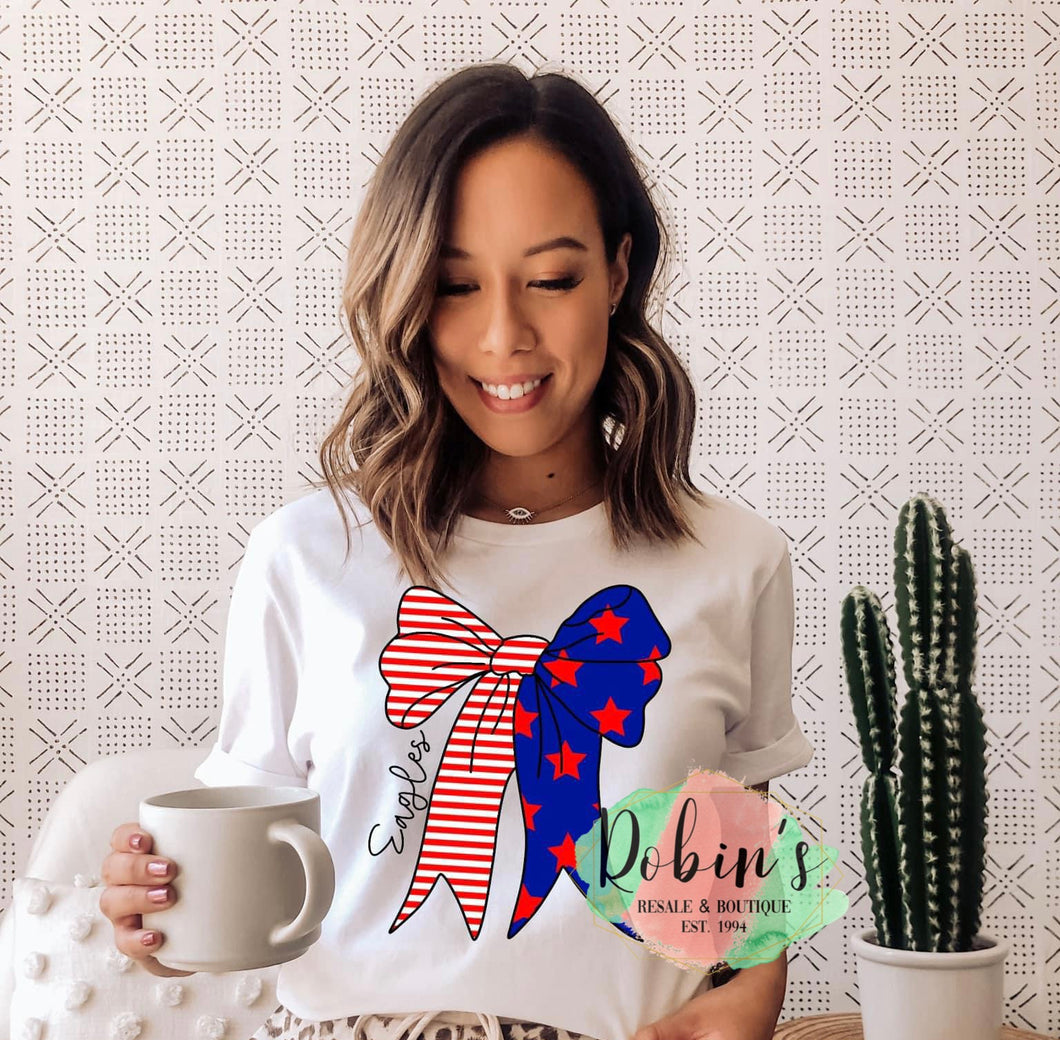 Eagles Bow Tee,Sweatshirt or Hoodie Preorder