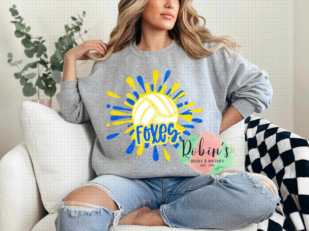 Foxes Volleyball Tee or Sweatshirt Preorder