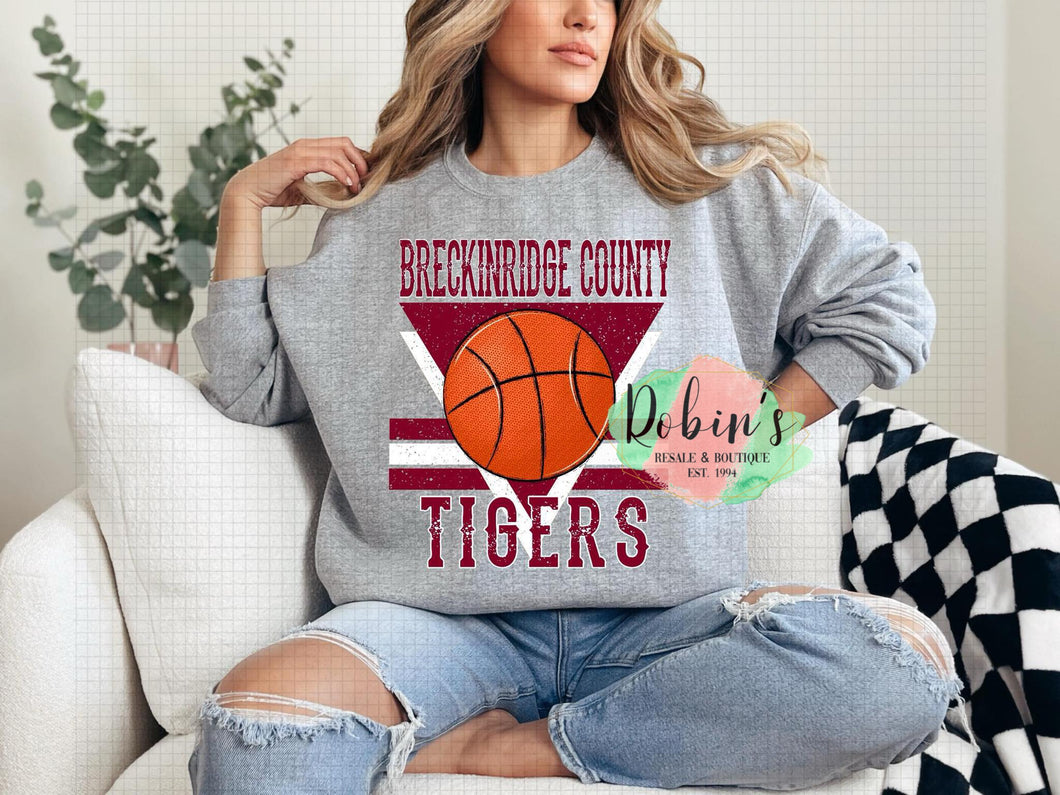 Breckinridge Tigers Basketball Tee,Sweatshirt or Hoodie Preorder