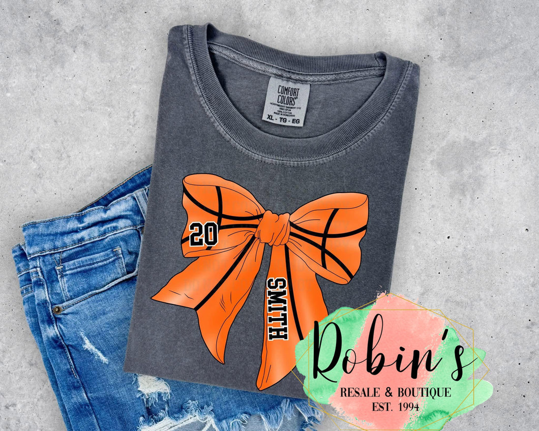 Custom Basketball Comfort Colors Tee Preorder