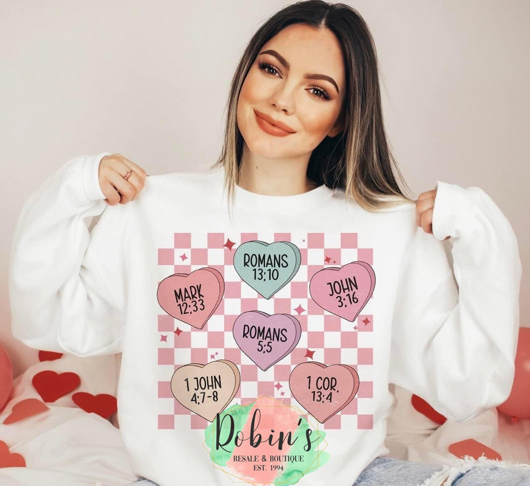 Scripture Hearts Tee,Sweatshirt or Hoodie Preorder