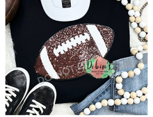 Load image into Gallery viewer, Football Sequin Patch Sweatshirt Preorder
