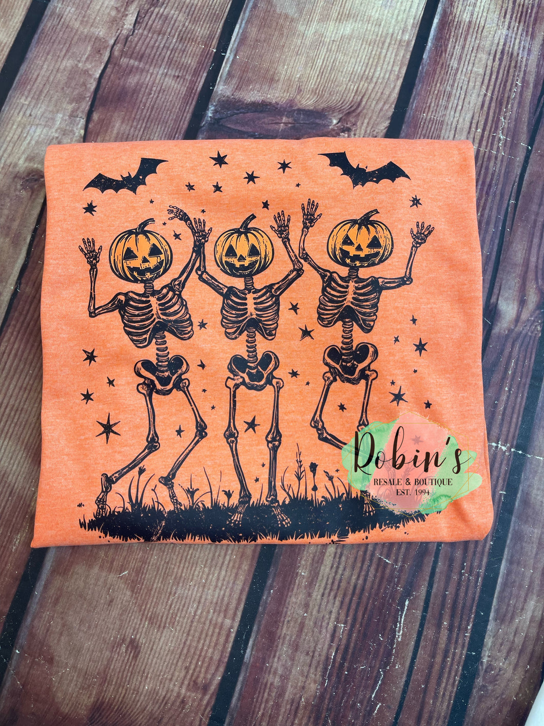 Pumpkin Head Skeletons Comfort Colors Tee