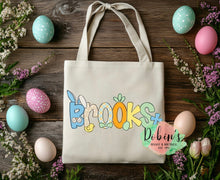 Load image into Gallery viewer, Custom Easter Bunny Tote Bag Preorder
