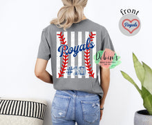 Load image into Gallery viewer, Custom Team Name &amp; Jersey Number..Comfort Colors Tee
