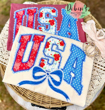 Load image into Gallery viewer, USA Bow Comfort Colors Preorder
