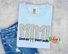 Load image into Gallery viewer, Custom Polka Dots Title Comfort Colors Tee
