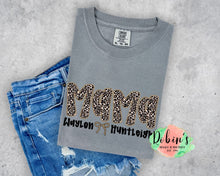 Load image into Gallery viewer, Custom Leopard Title Comfort Colors Tee
