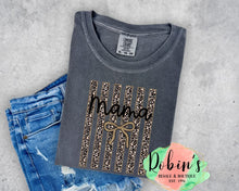 Load image into Gallery viewer, Custom Leopard Stripes Title Comfort Colors Tee
