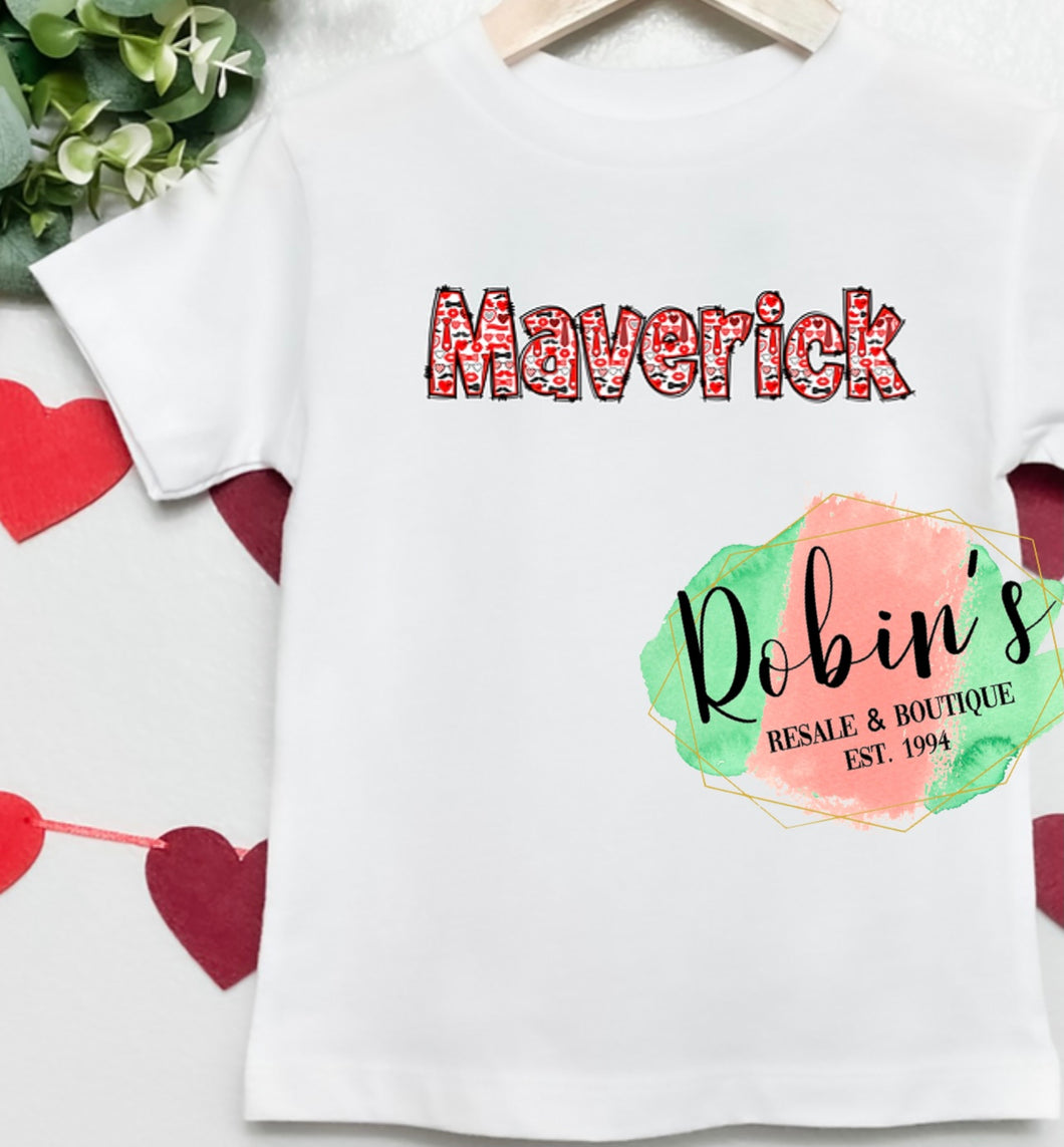 Custom Boy Valentines Name Preorder