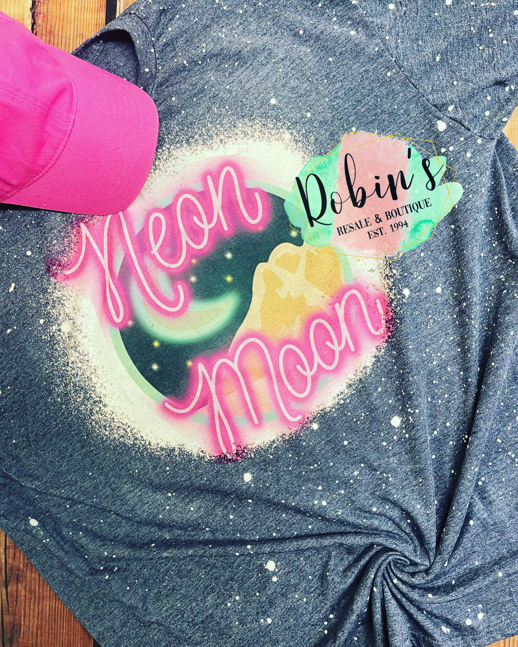 Bleached Neon Moon Tshirt