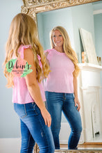Load image into Gallery viewer, Pink Ruffle Tank
