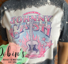 Load image into Gallery viewer, Johnny Cash Nashville Bleached Tee
