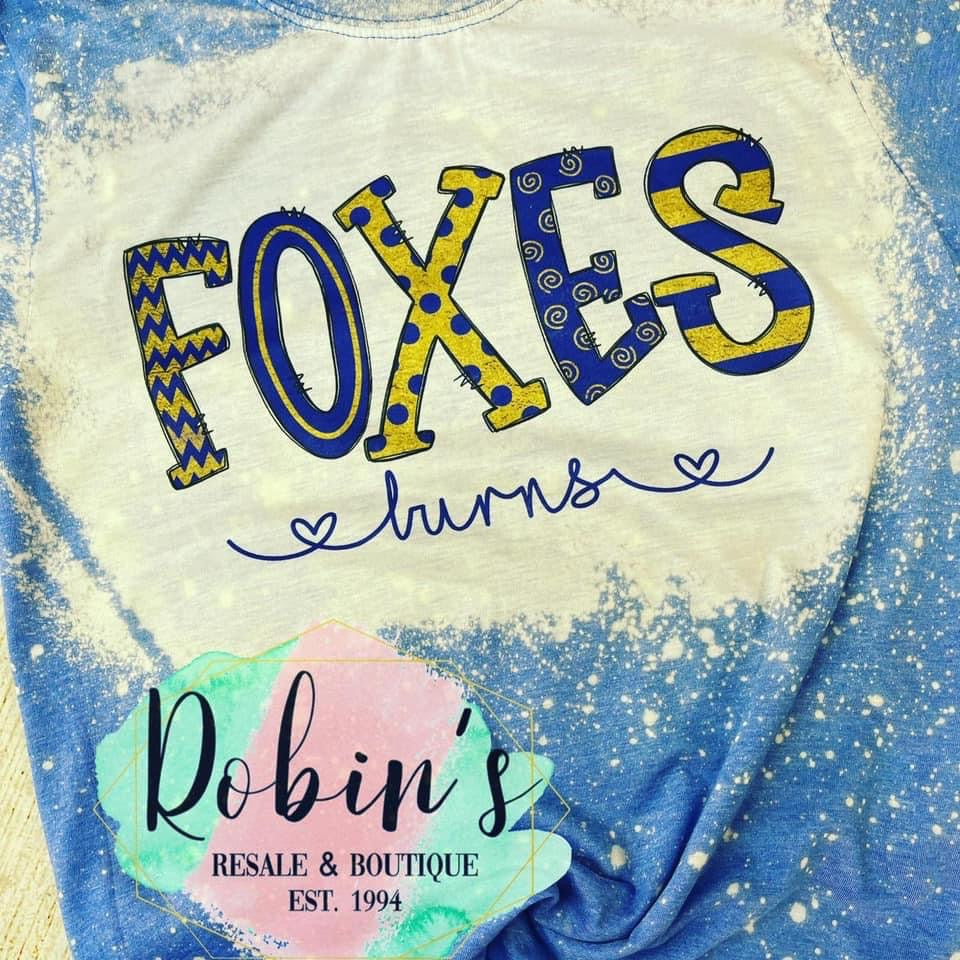 Burns Foxes Bleached Tee