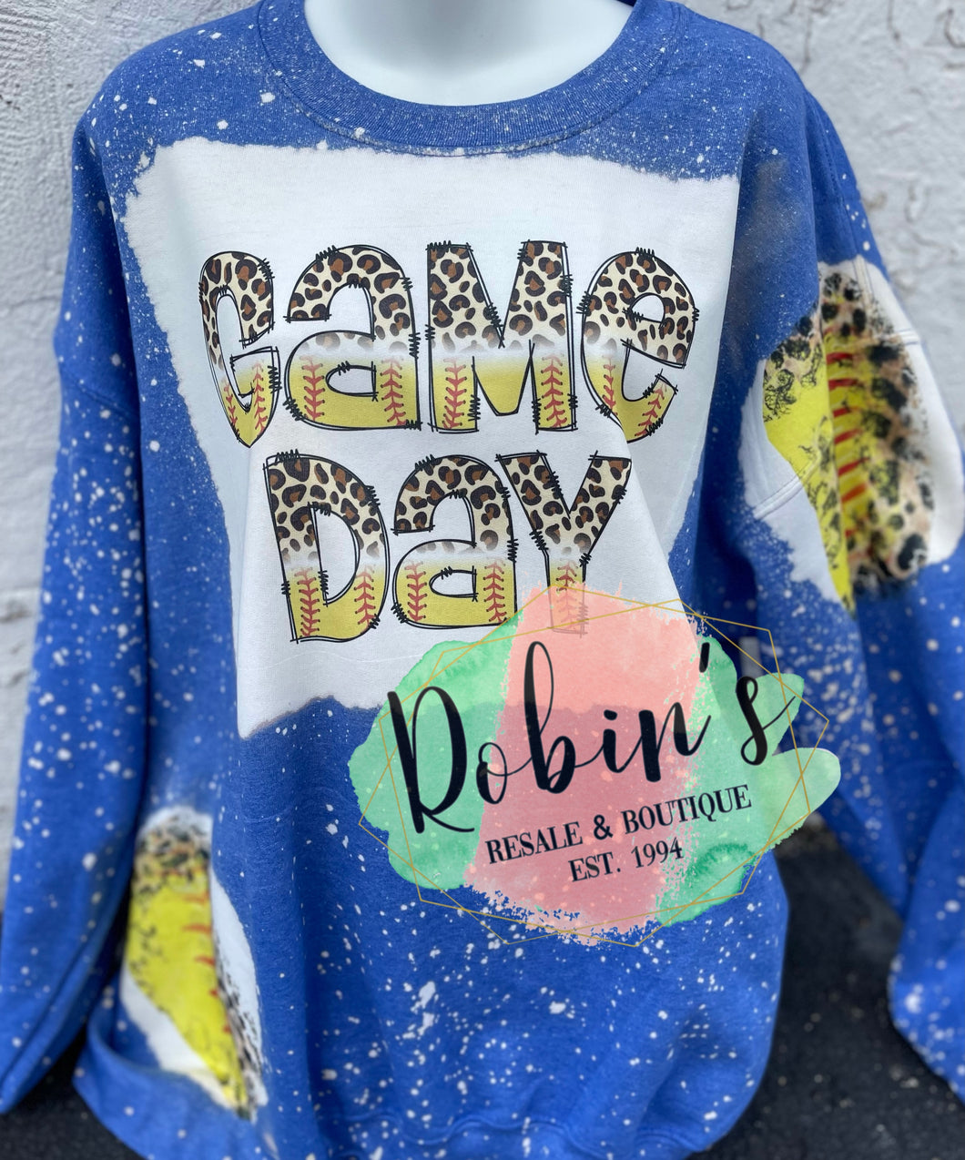 Game Day Bleached Sweatshirt